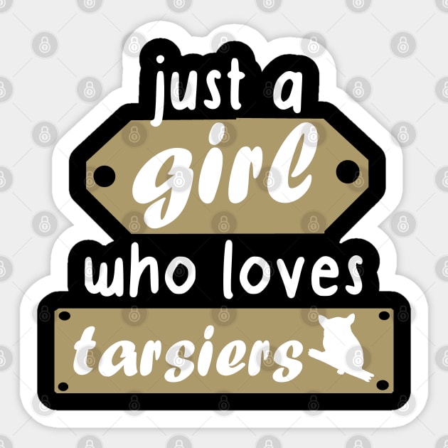 Girls Women Tarsier Sleep Tarsier Bananas Sticker by FindYourFavouriteDesign